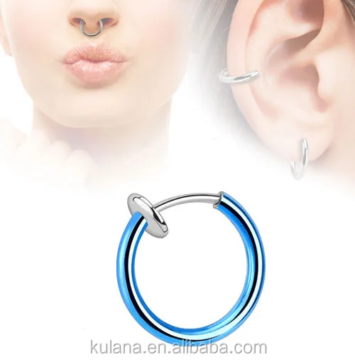 New Arrival Medical Nose Hoop Nose Rings Piercing Double Hoop Nose Ring for Single Piercing