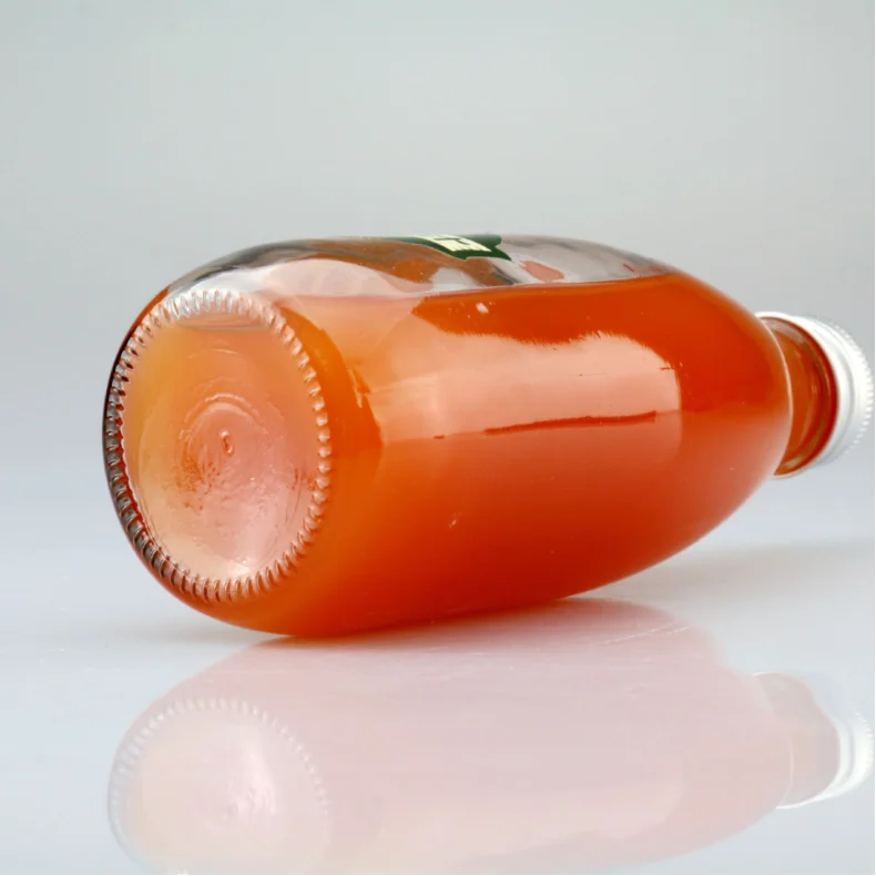 High quality 2oz 8oz 200ml 250ml transparent frosted Coffee Milk Tea glass juice bottles with screw cap