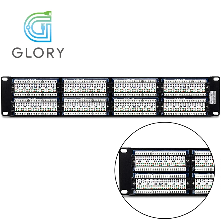 
Glory Factory Price Networking Cable Management 8P8C Cat5e 48 Ports RJ45 Patch Panel 