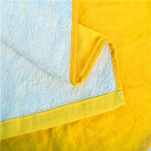 Printed yellow bird duck face towel cotton wholesale bath towel