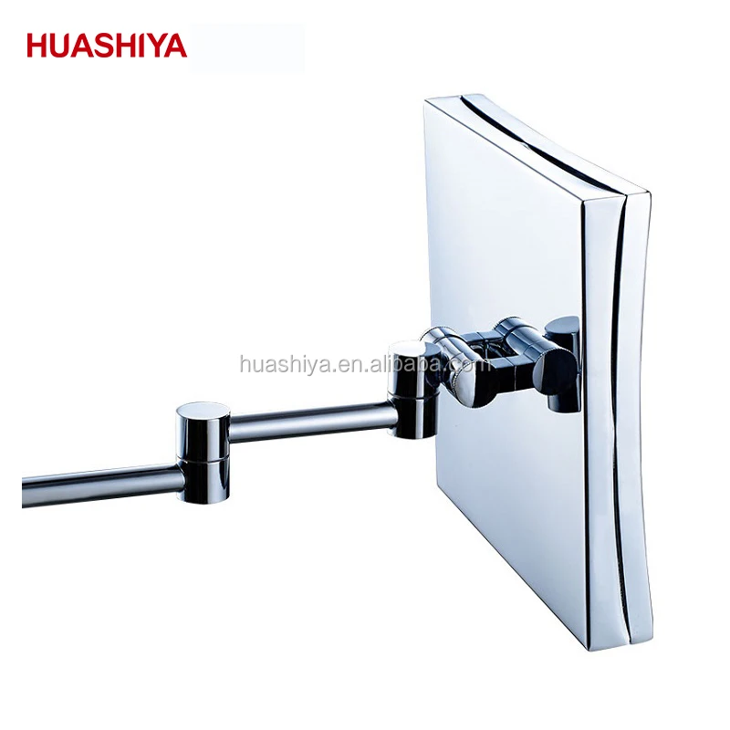 HSY1018 Led Lighted Wall Mount Magnifying Makeup square led single side Mirror