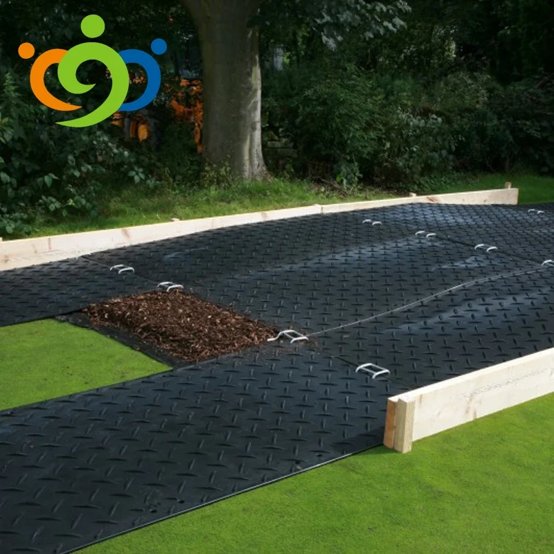 hdpe plastic 4x8 ft ground protection mats and heavy duty equipments mat