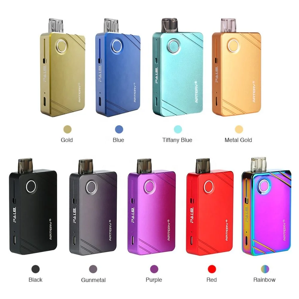 Оригинальный артериальный PAL II 2 Pod Комплект с аккумулятором 1000 мАч с MTL катушкой и боковой системой заправки