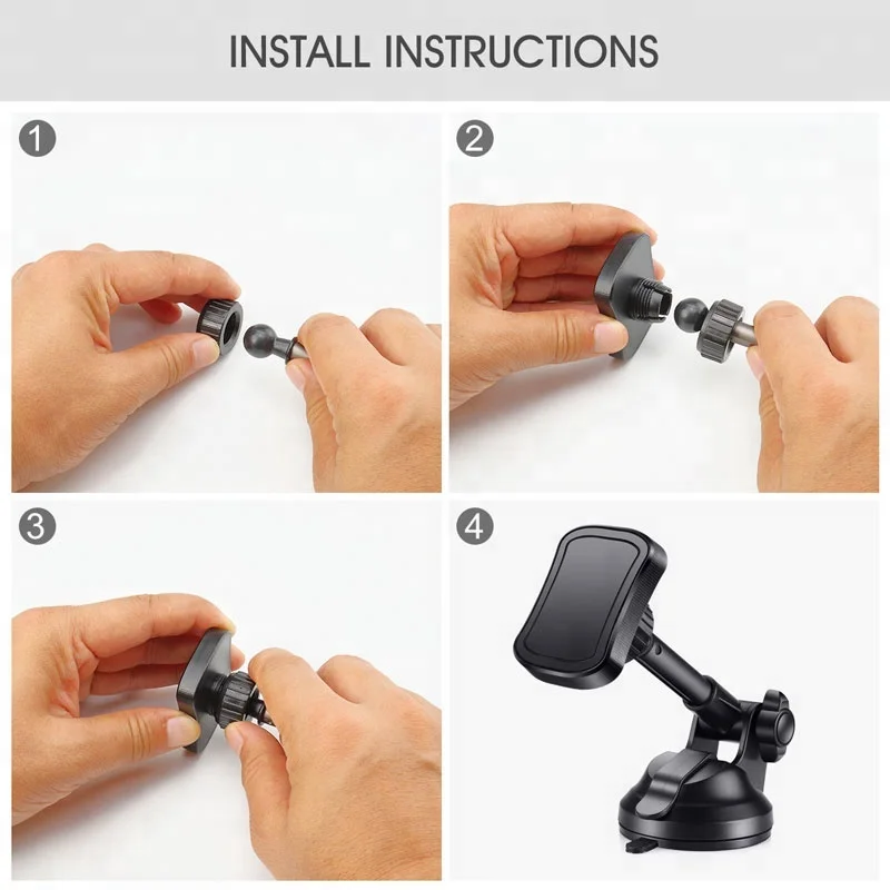 Magnetic Car Mount Cellular Mobile Phone Holder with Quad Core Magnet Car Mount Holder Cell Phone Stand For Xiaomi Redmi2