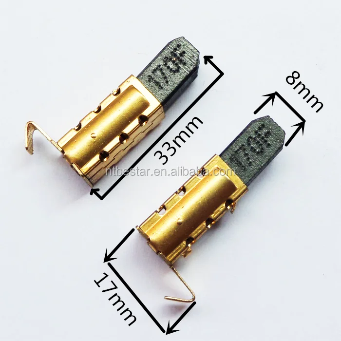 Китайская новая графитовая Угольная щетка с держателем HT170F 6*8*14 вырезанными символами