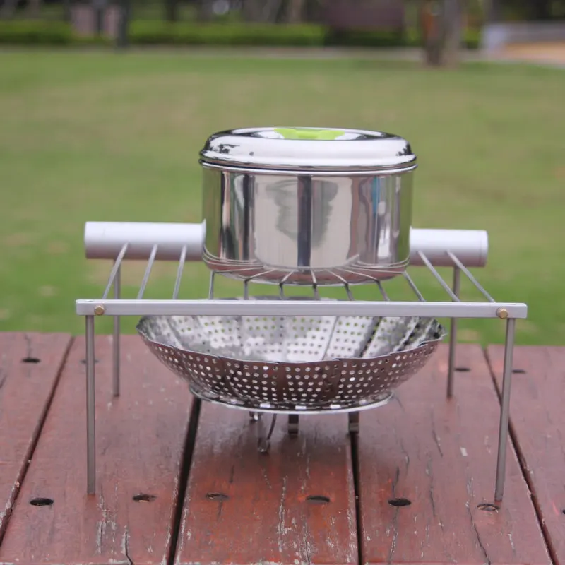 folding Portable Lightweight Small Barbecue Grill for Outdoor Grilling Cooking Camping Hiking Picnics  Backpacking