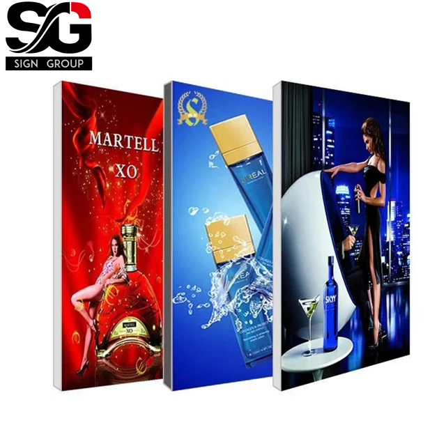 
Advertising Backlit Sign Box Textile Aluminum Fabric Frame LED Light Box 
