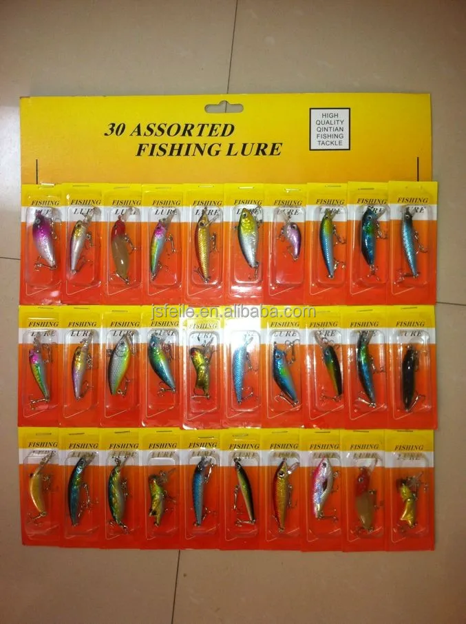30 pcs. / set of hard plastic fishing bait set