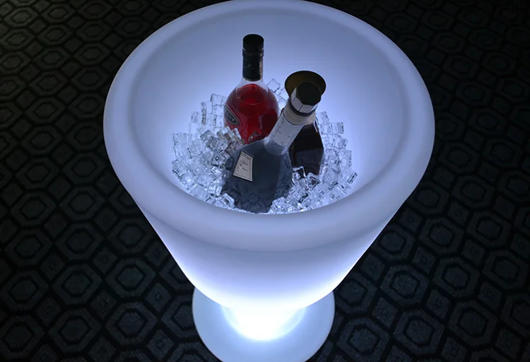 Wine cup LED ice bucket/garden party decorative wine bucket/ large beer  holders with LED lights