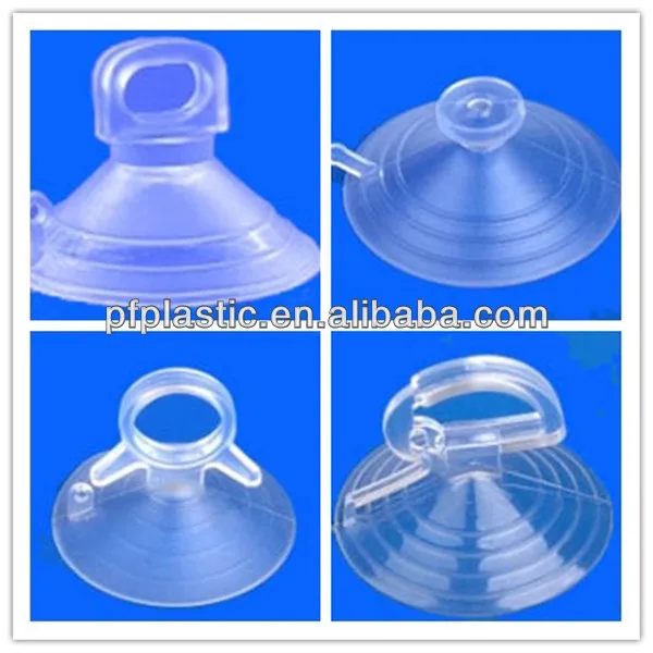 Clear double-sided suction cup transparent suction cup with screw or hook are Ok compression molding