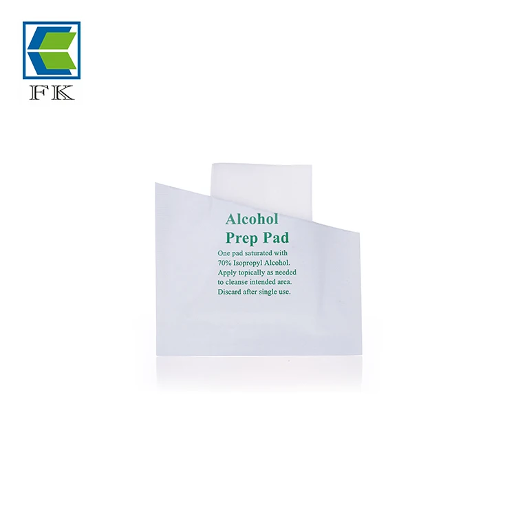 
70% isopropyl alcohol pad .clean wipe 