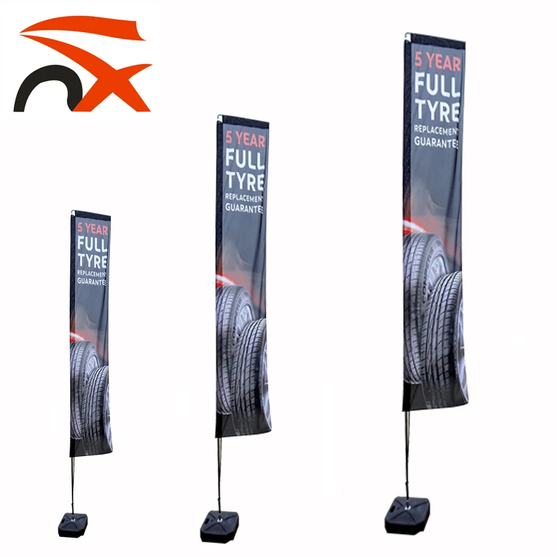 Top quality custom polyester big J banner flag for advertising