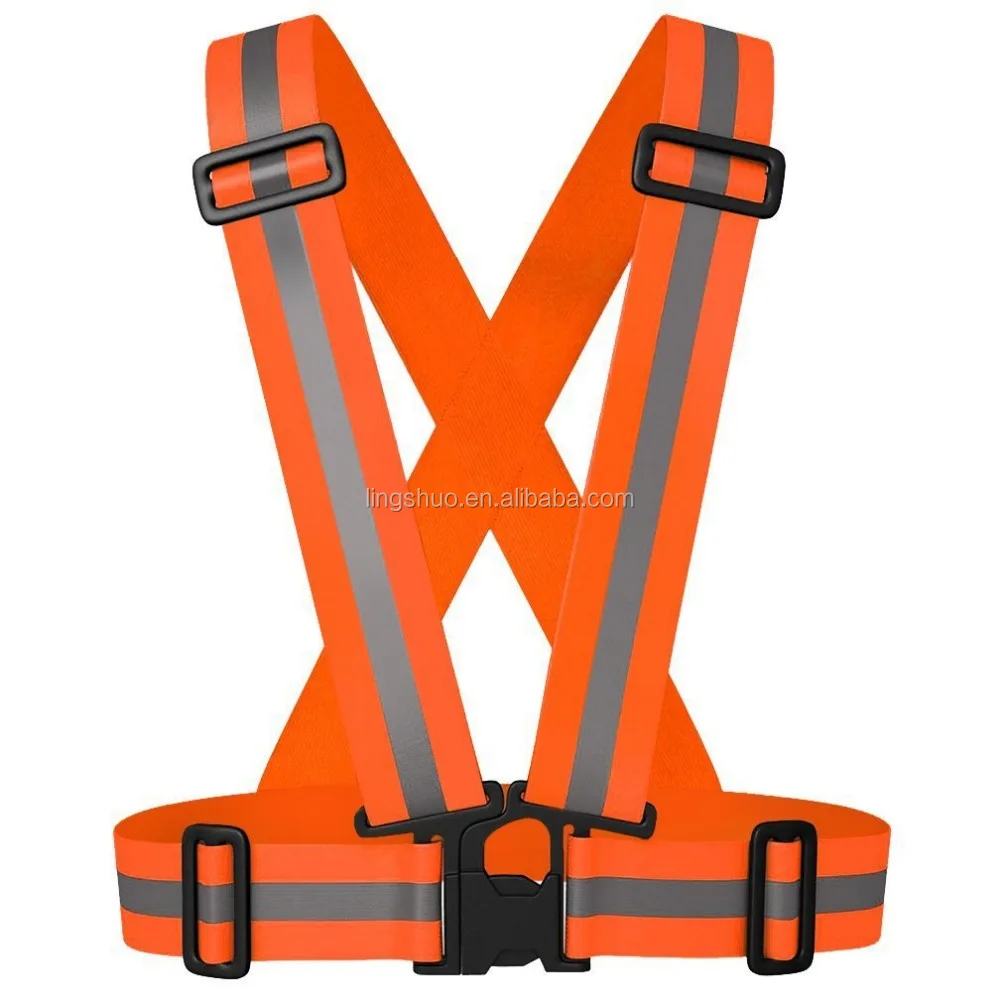 2022 Fashion Visibility Custom Reflective Vest braces /Reflective Belt