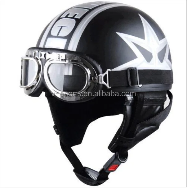 ABS Harley helmet motorcycle helmet Novelty helmet with goggles