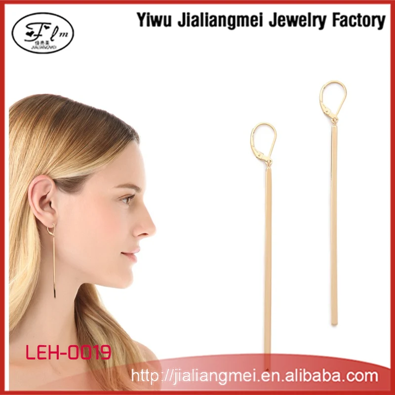 Latest fashion Earring Sticks Gold Hanging Earrings