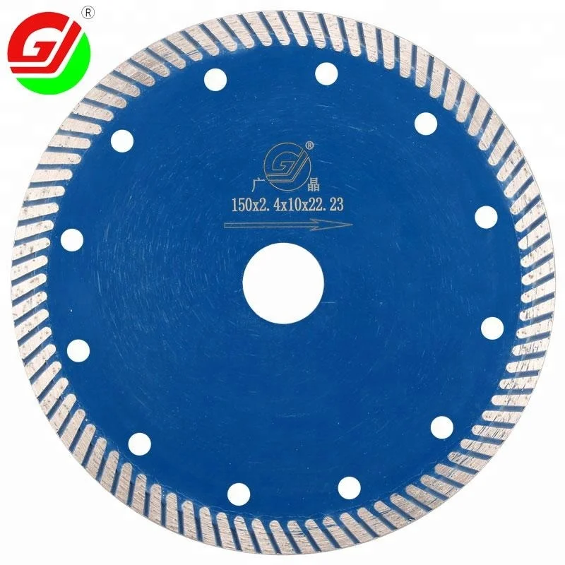 High performance 6 inch 150mm diamond cutting saw blade for granite concrete cutting