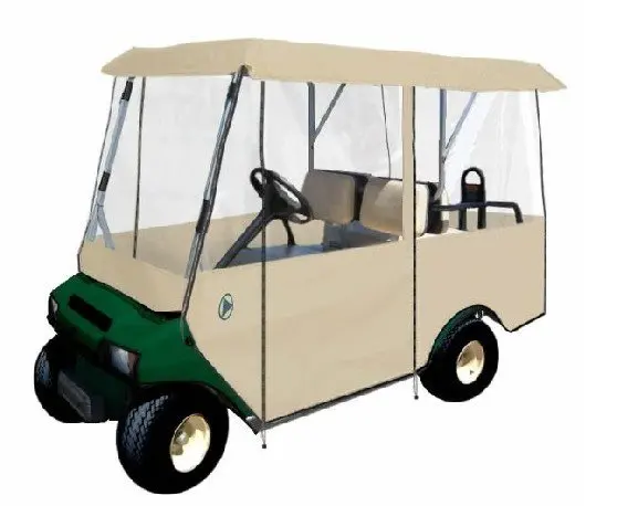 Accept OEM Waterproof Superior Golf Cart Rain Cover Buggy Driving Enclosures for 4 passengers