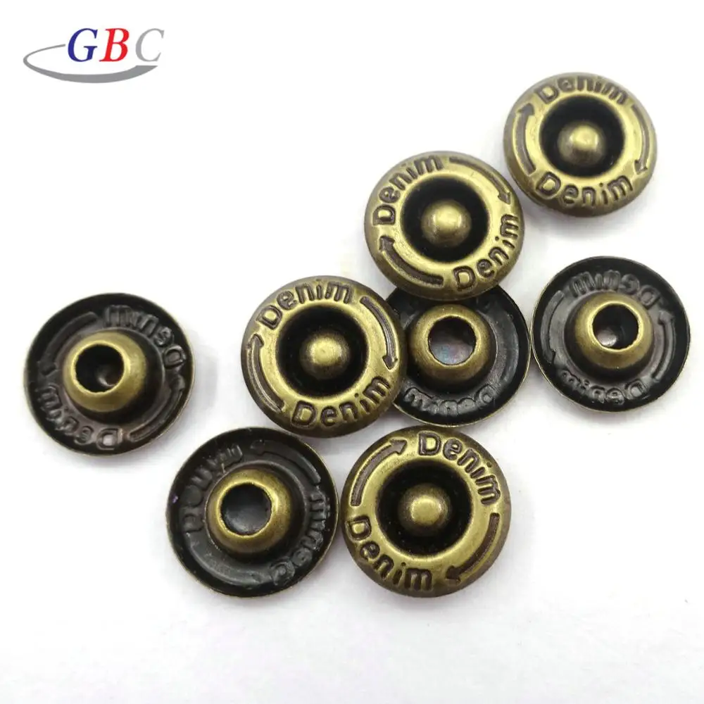 custom design stainless steel jeans rivet with cap