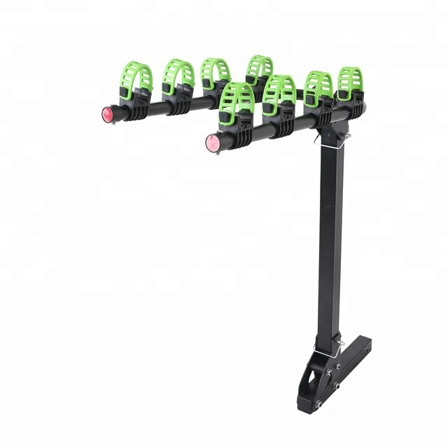 Auto accessories Bike Racks for 2 in Hitch Mount Fold Down Steel Rear Bike Rack for 4 Bike HB-202-4