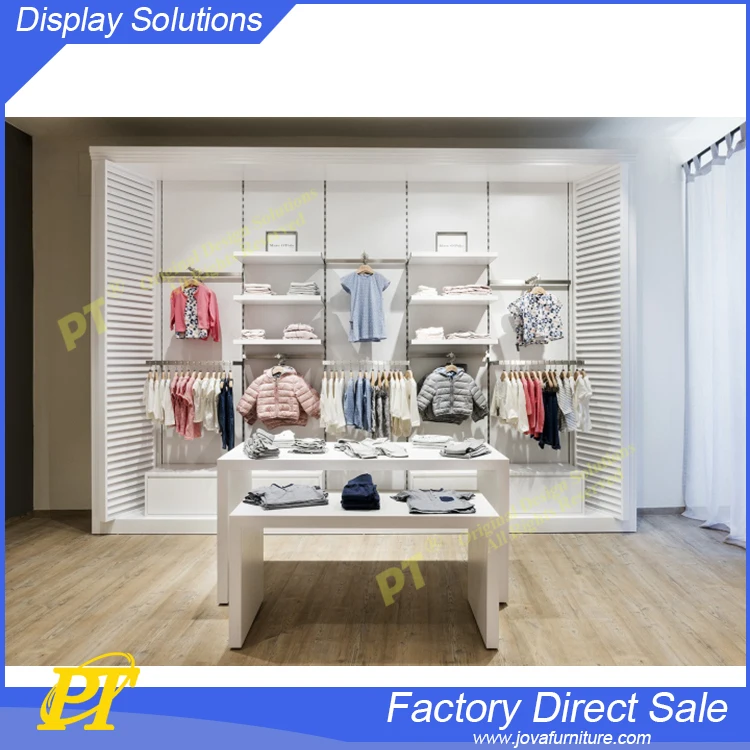 Baby clothes shop display furniture clothes display stand rack for kids