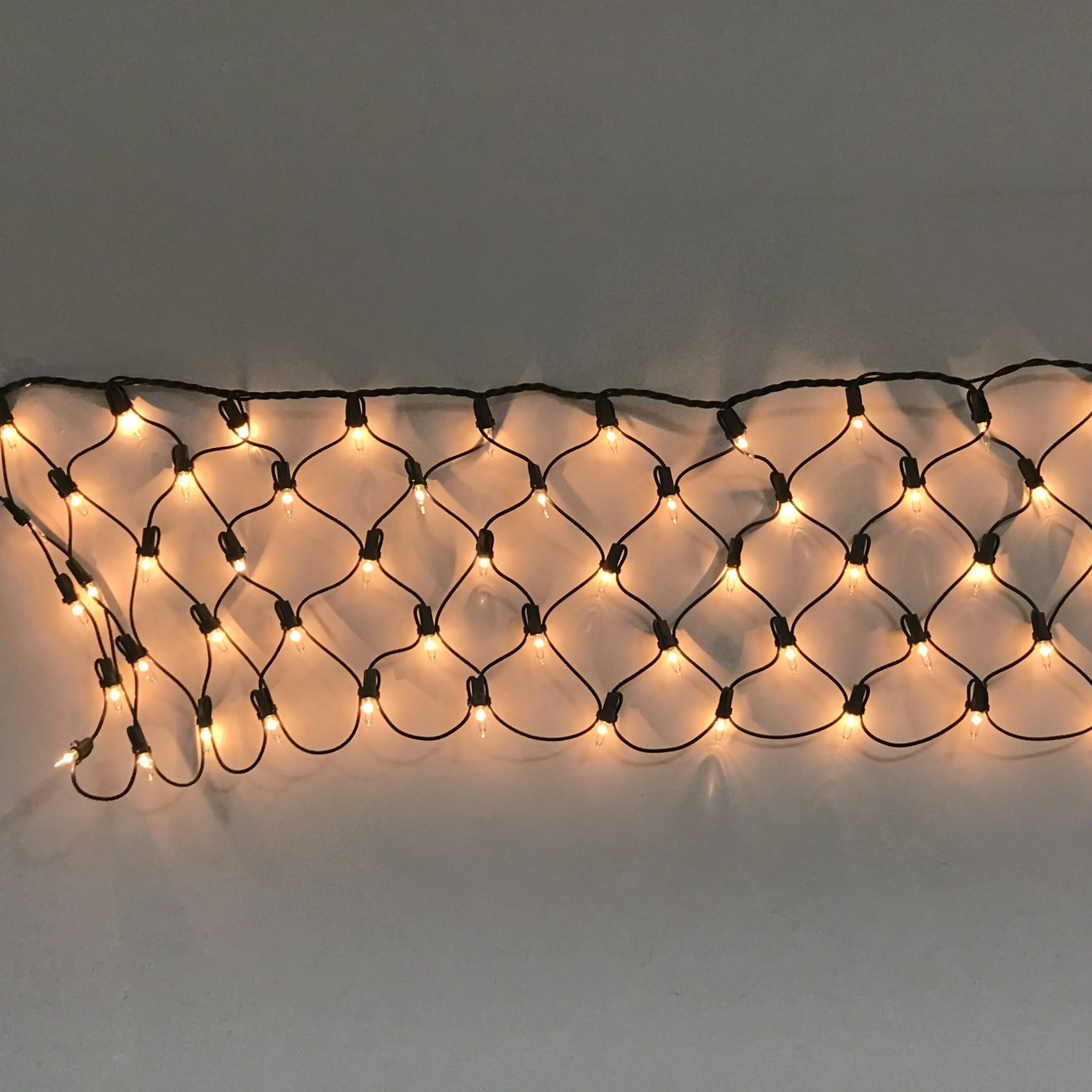 UL 150Count 4X6FT Covers Mesh Light Christmas Clear Bulb Net Lites