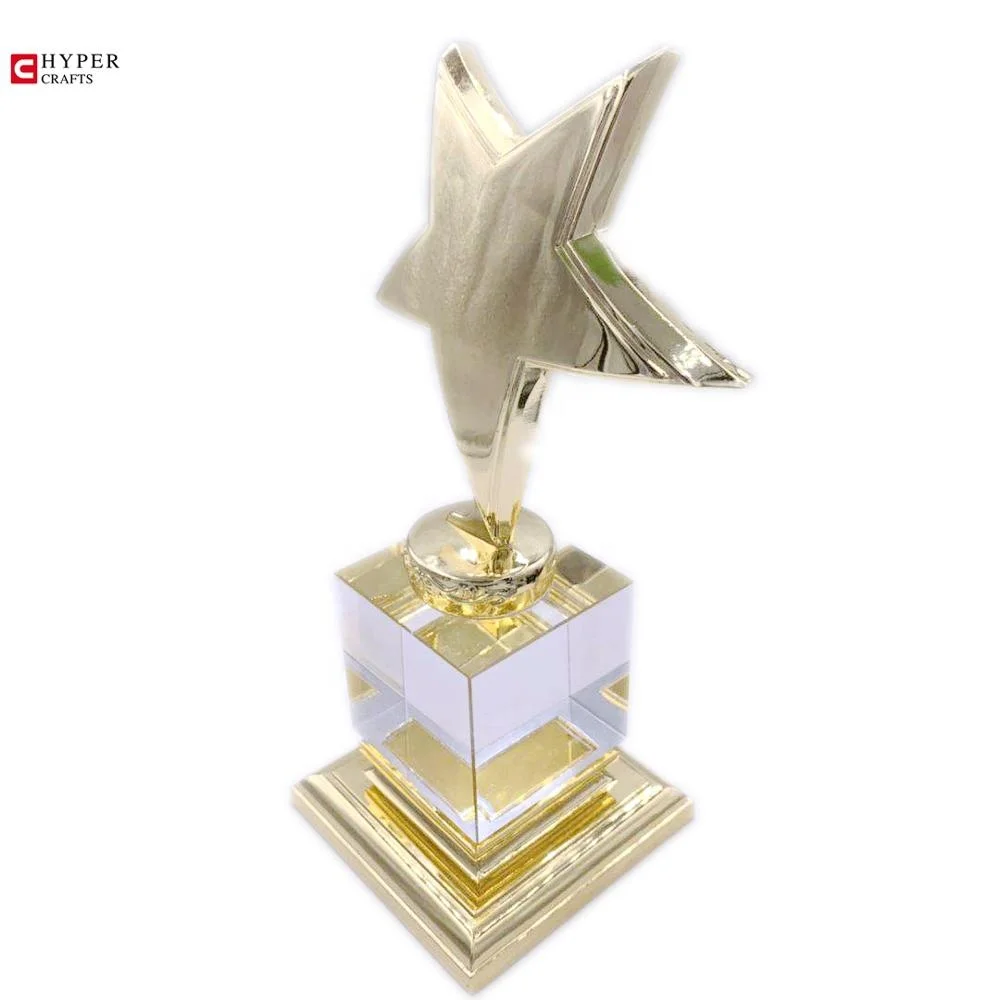 Hypercrafts Custom Metal Champions Large Big Trophies Awards Gifts Blank star Trophy