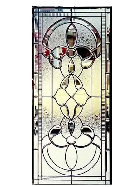 2018 hot customized beveled stained glass panel for window door