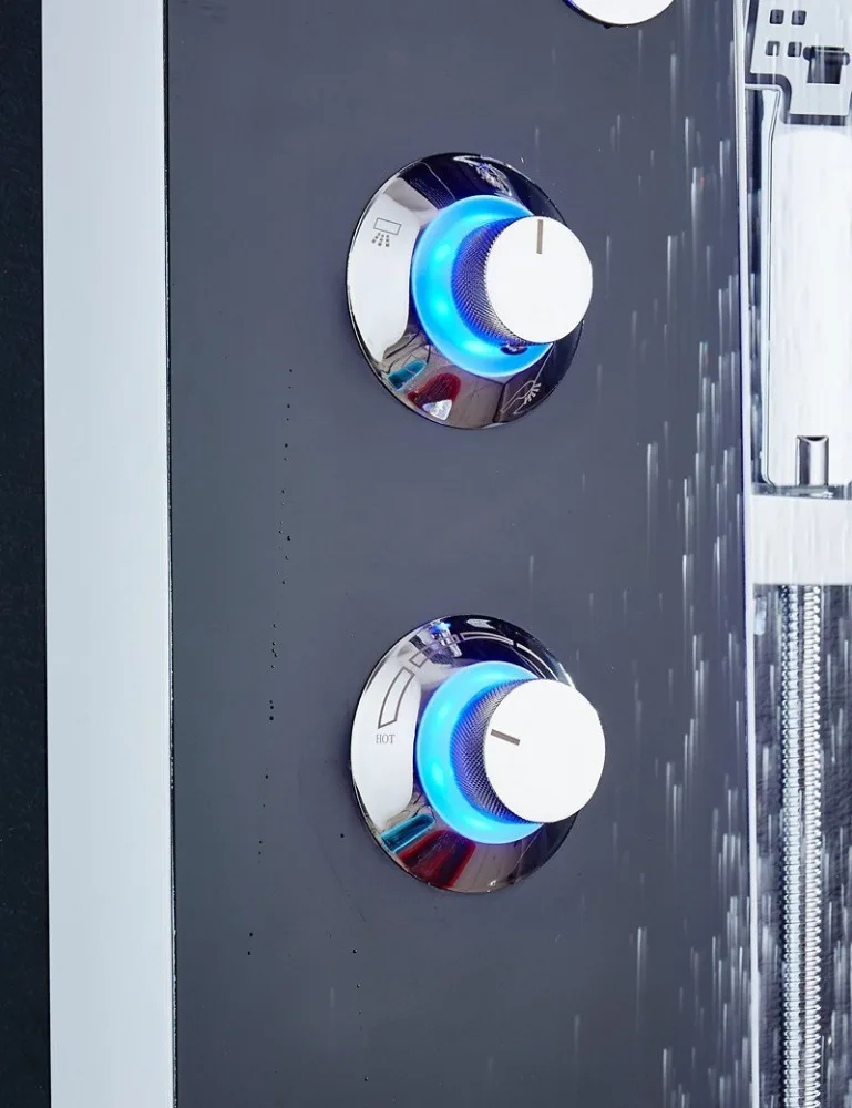 Оптовая цена, компьютеризированная термостатическая светодиодная душевая панель