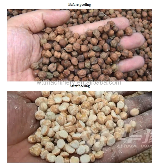 High Cost-Effective chickpea peeling machine pigeon pea peeler soybean dehulling machine