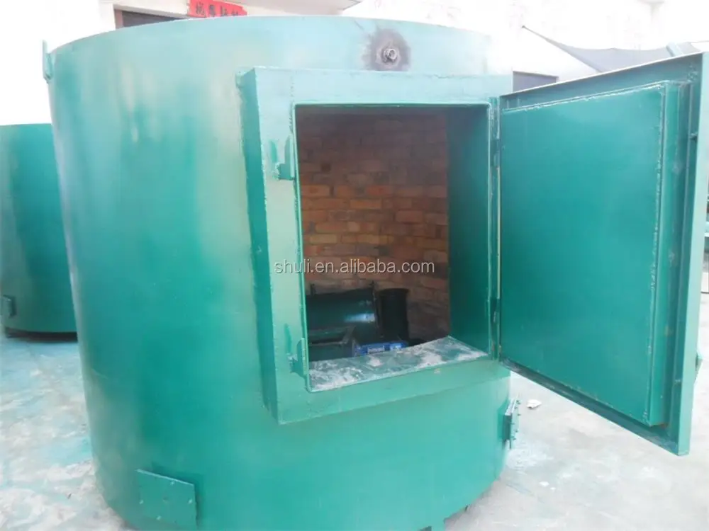 Rice husk continue charcoal making furnace wood charcoal carbonization furnace