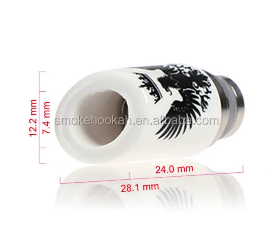 The most popular and fashion Eagle ceramic drip tip/ wide bore drip tip in stock