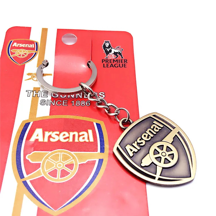 Promotional Gift Football Club BAR RMA Key Rings Logo Sport Themed Key Rings Alloy Material