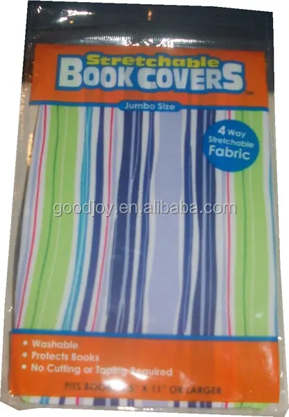 Hot Sale  Beautiful Colorful Book Covers Stretchable Fabric Book Cover Flexible Book Cover