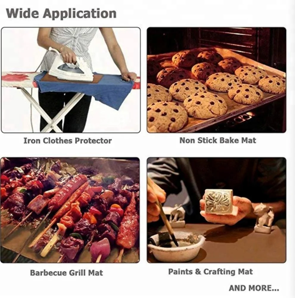 
PTFE Fiberglass Oven Sheets (Non-Stick Heat Resistant 10'x8.5' or customized size) 