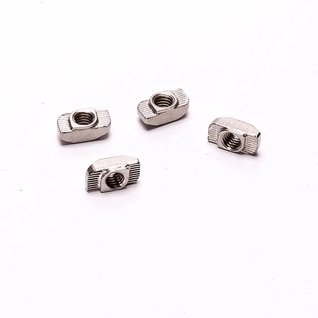 Aluminum profile 40 series slot 10 zinc plated steel T nuts m4 m5 m6 m8 hammer head nuts