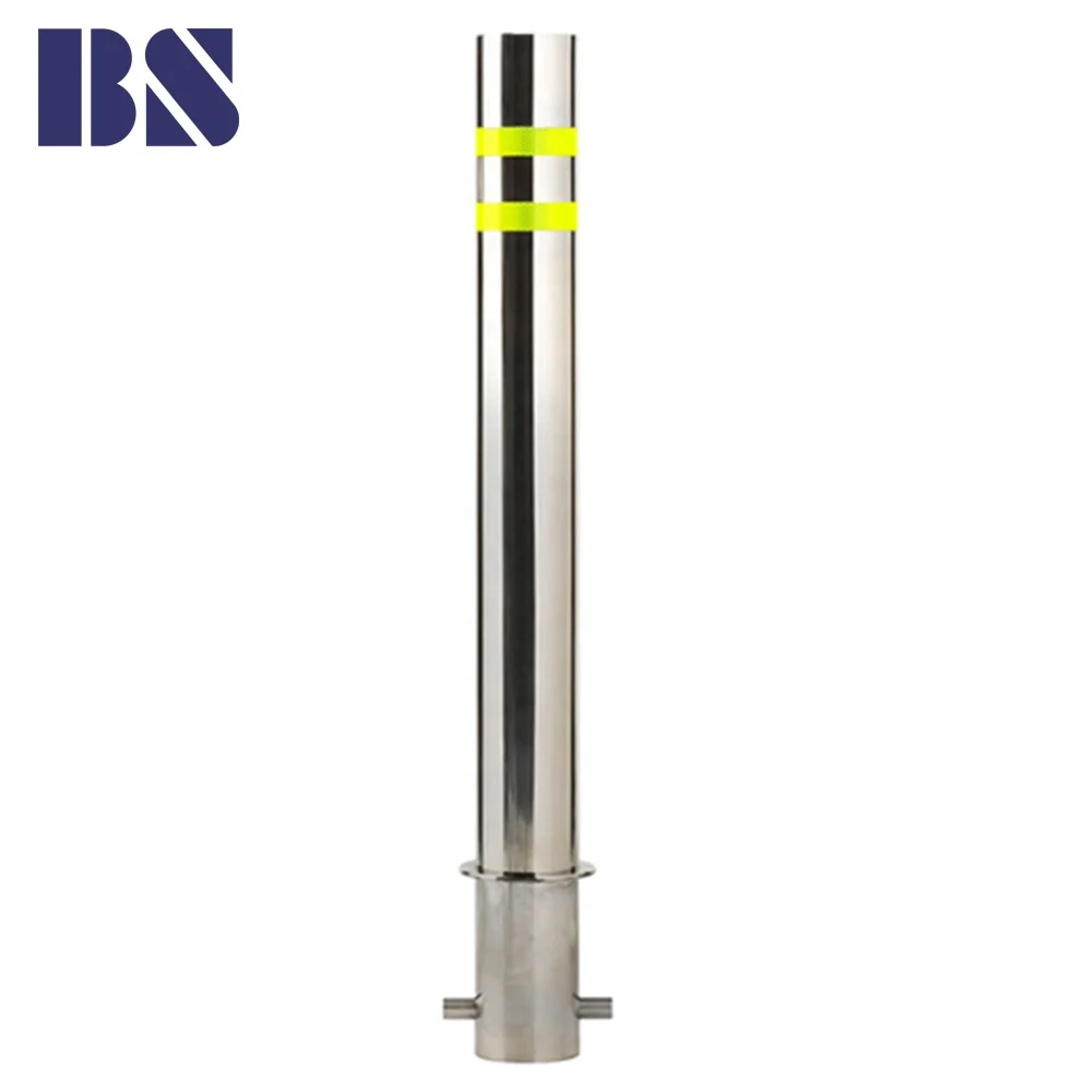 Bollard Manual Rising Bollards Polished Barrier Stainless Bollard Post for Access Control