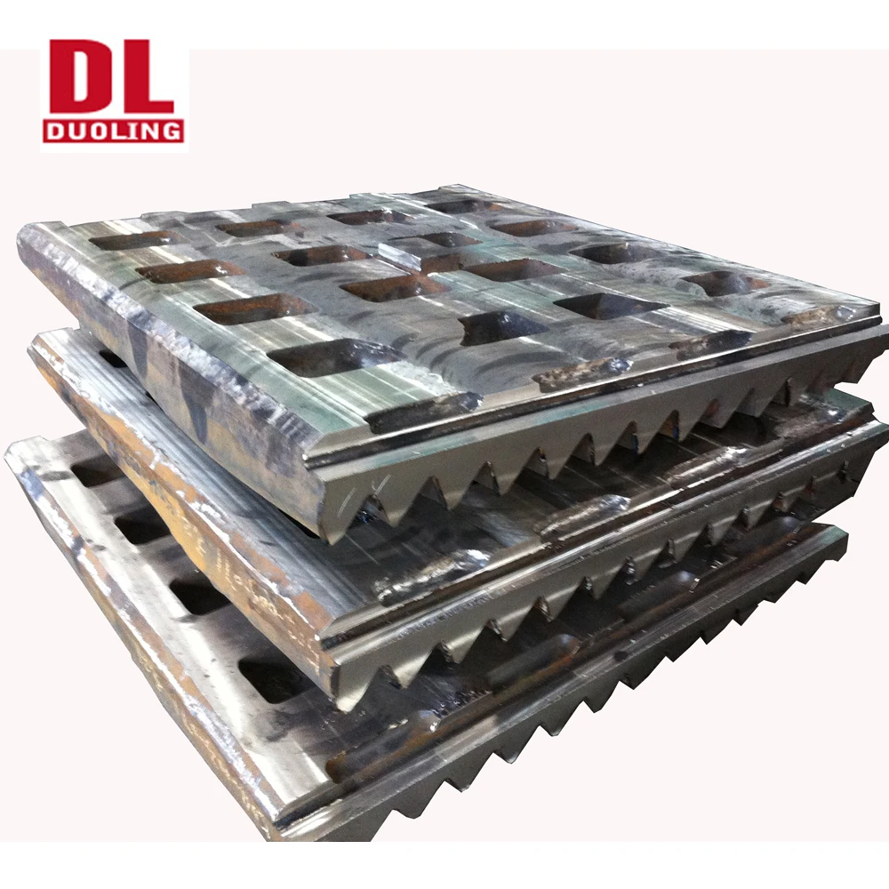 PE500x750 PE600x900 JAW CRUSHERS WEAR PARTS CASTING JAW PLATES