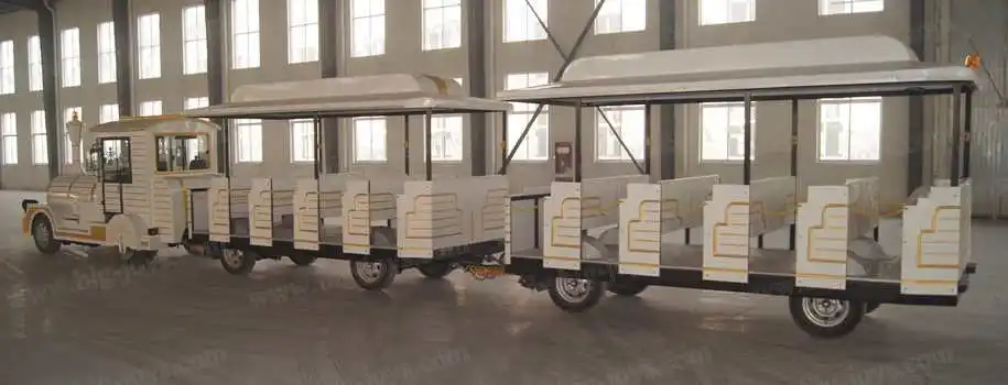 Children favorite amusement park used passenger trackless train for sale