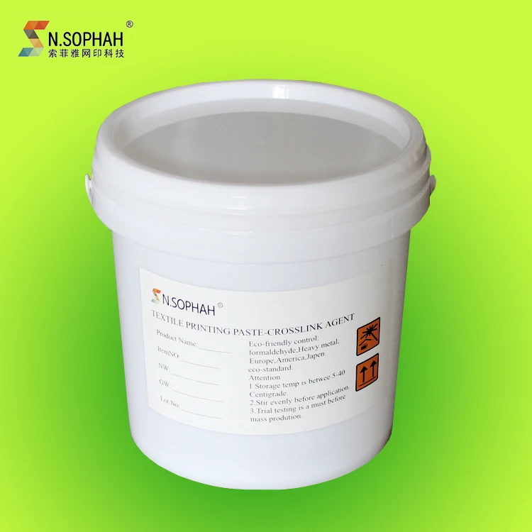 Water Based Thermal T shirt Textile Printing Chemicals Screen Printing Rubber Paste