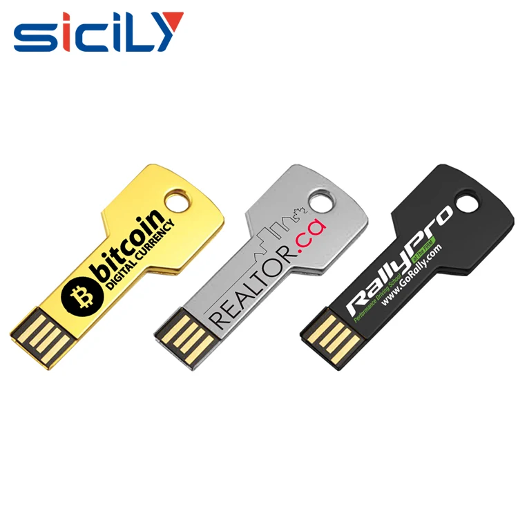 Pen Drive Colorful Metal Key Shape Pendrive 4GB 8GB USB Flash drive 16GB 32GB 64GB Memory Stick Portable U Disk(China (Mainland)