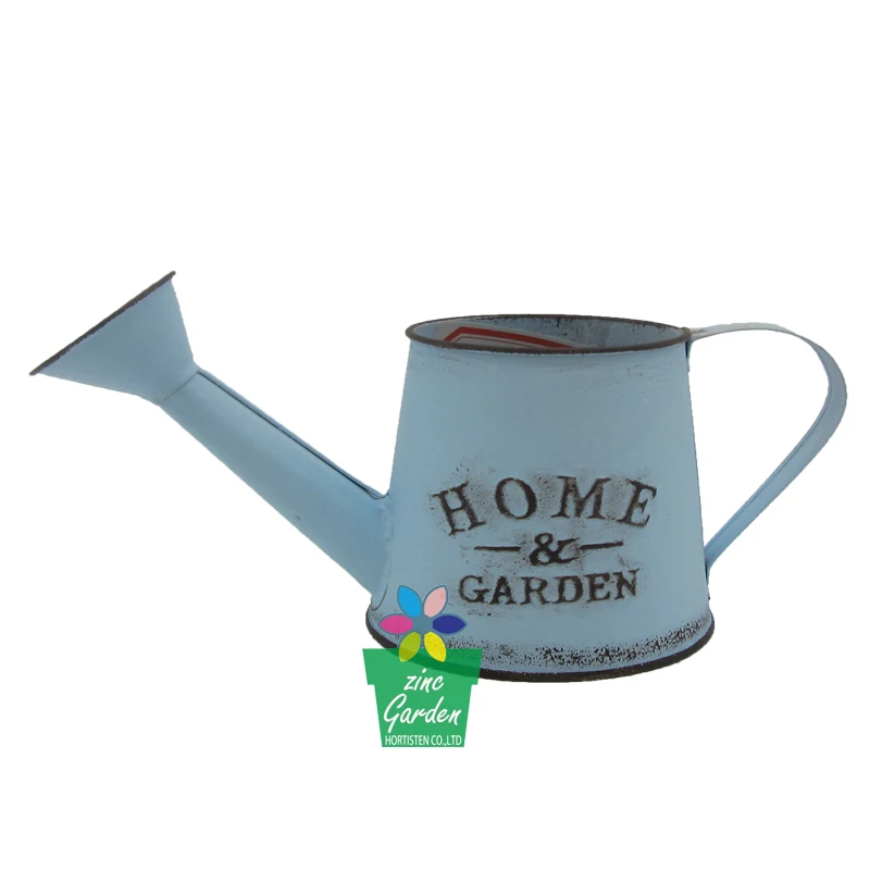 Домашний декор, металлический потрепанный металлический кувшин для цветов в стиле шик, оцинкованный кувшин для воды