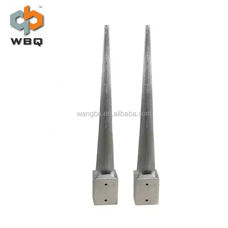 cheap square pole anchor for garden and fence