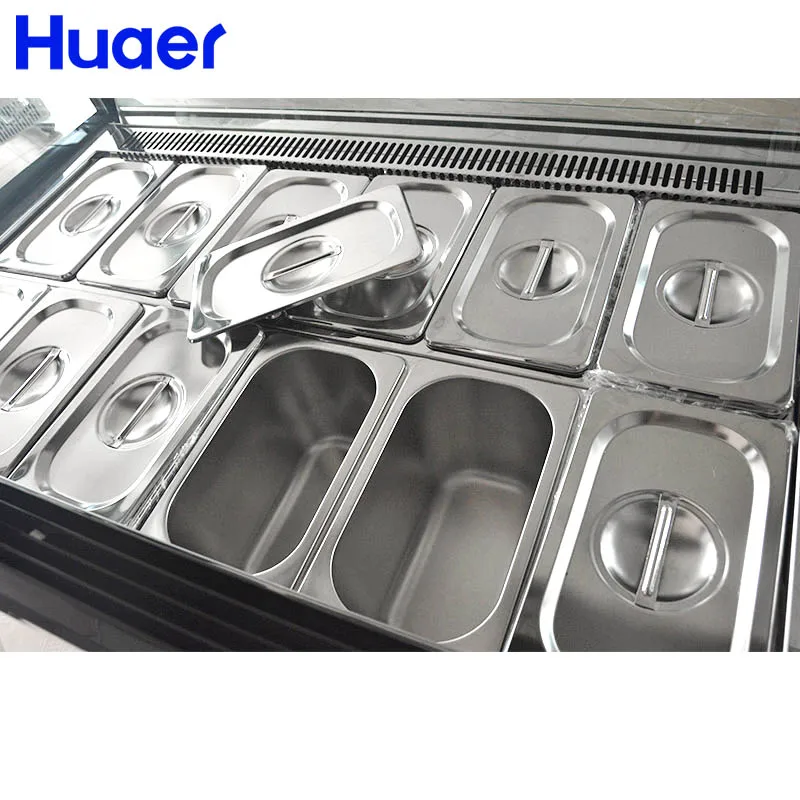 500 liter commercial glass showcase ice cream display freezers price