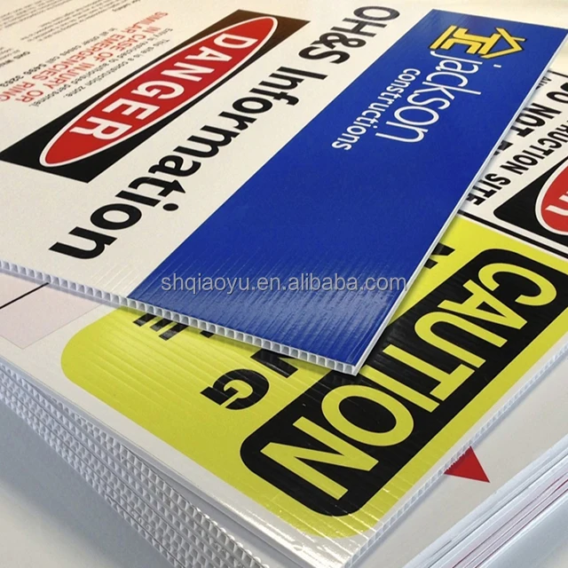  Заводская цена оптовая продажа Пользовательский логотип Печатный 4x8 Coroplast лист знак для двора