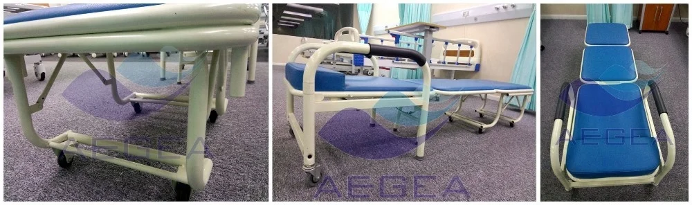 AG-AC001 5 см мягкие матрас больничный металлический каркас ожидания складной