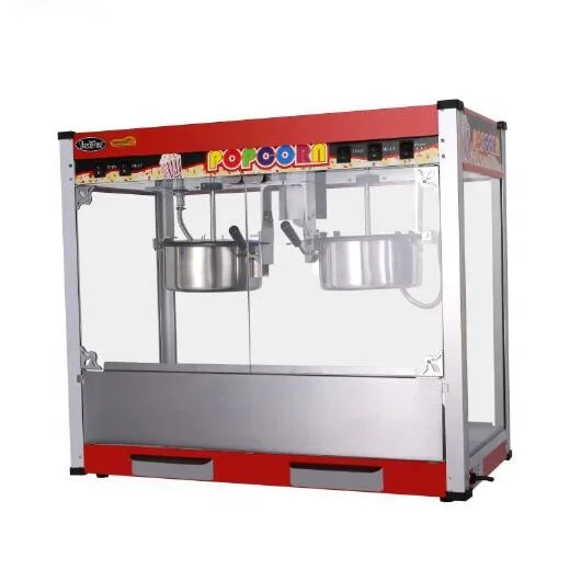 
Double kettles popcorn machine hot sale 