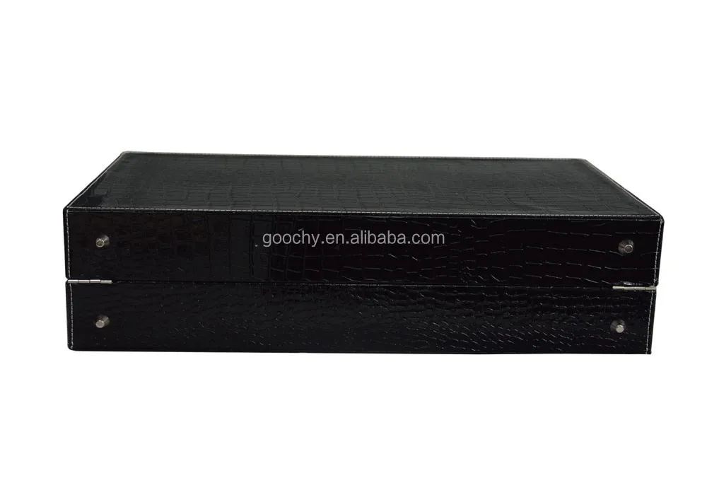 60-slot watches carrying case with code lock Large crocodile PU leather watch case GC02-ST-60C9