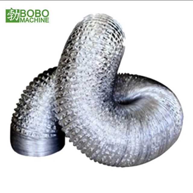 HVAC Fire Resistant Pre Insulated Pvc Flexible Aluminum Duct Making Forming Machine for Air Conditioning Ventilation