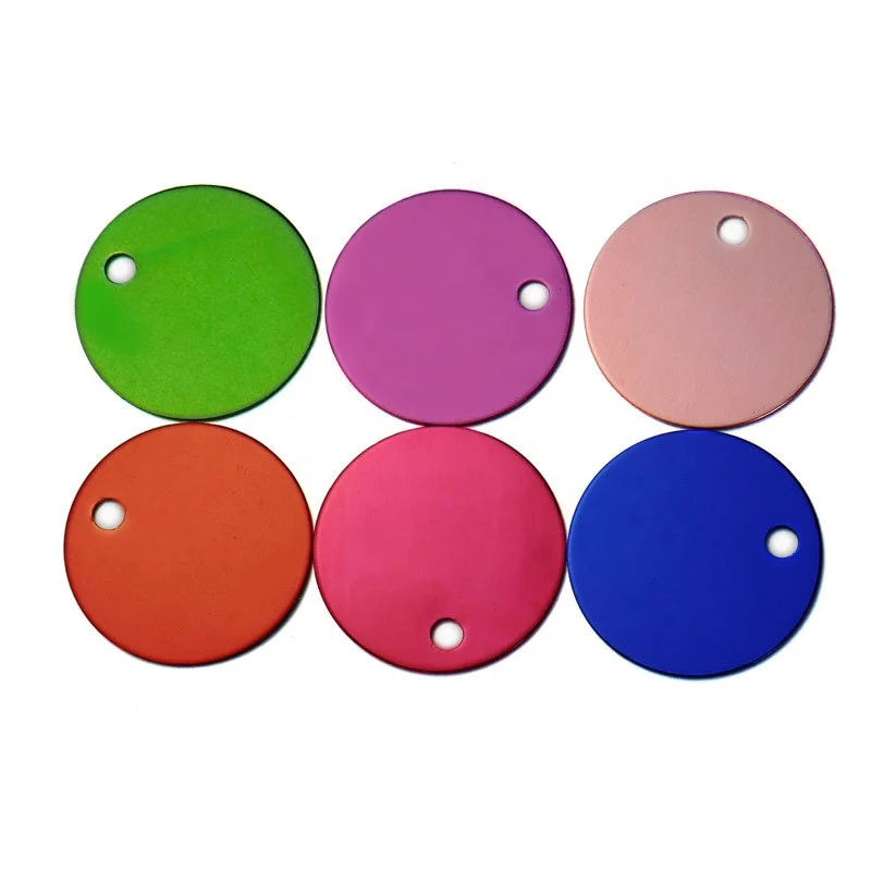 Pet ID Tags Round ID Tags Pet Charms Pendants Blank Dog Cat Pet T Name Charms Metal