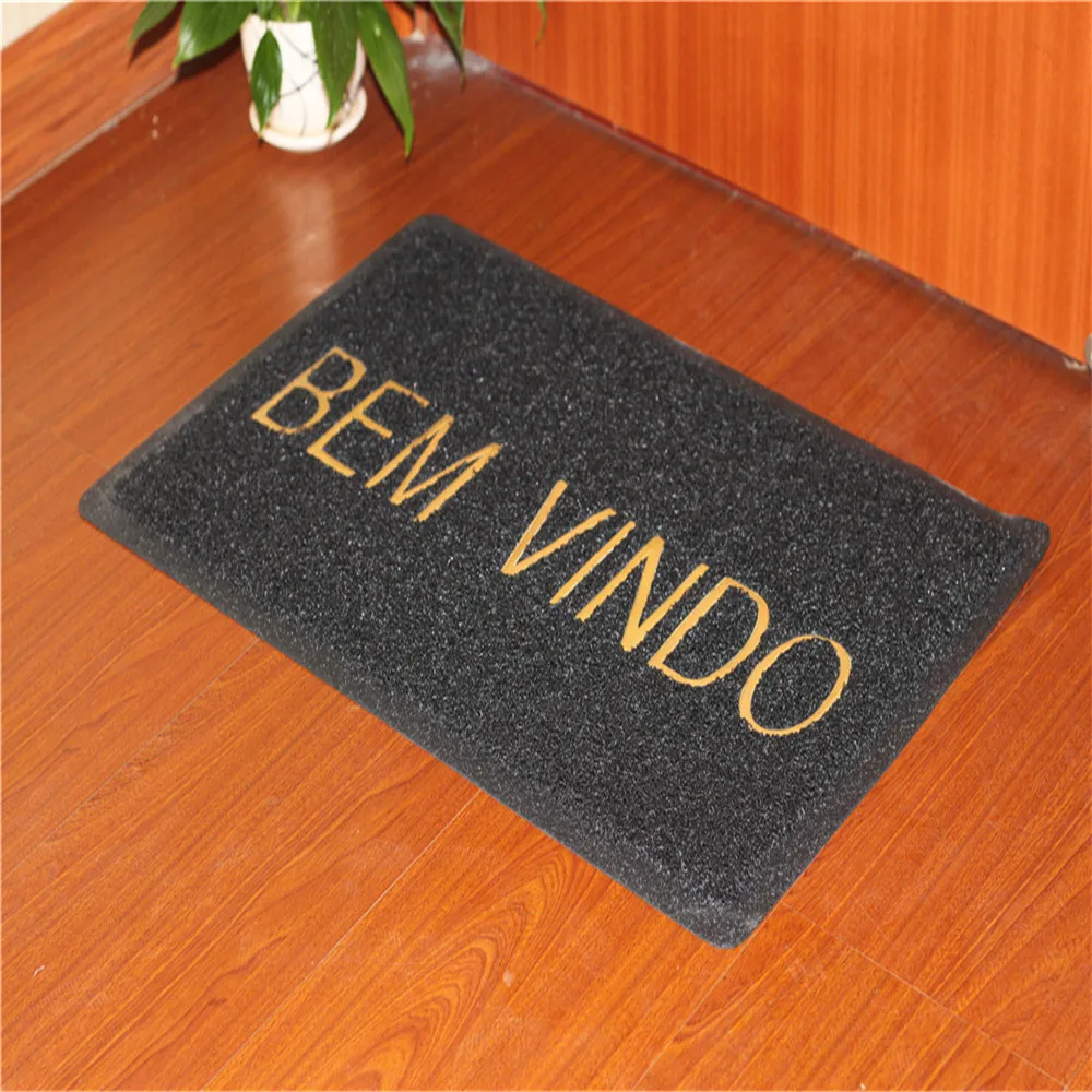 Bemvindo Vinyl Anti-dust Door Mat with Bem vindo for Decoration